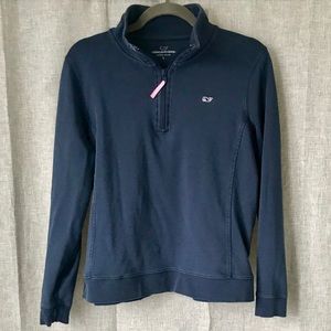 [Vineyard Vines] Navy Quarter Zip Sweatshirt